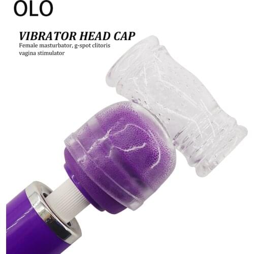 AV Rod Head Cap Magic Wand Attachment Head Covers G Spot Vibrators Massager Cap AV Stick Vibrator Accessories Vibrator Sex Toys