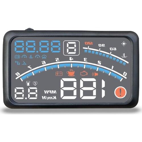 5.5" Car HUD Head Up Display Car OBD2 II EUOBD Overspeed Warning System Projector Windshield Auto Electronic Voltage Alarm Gauge