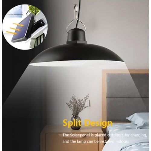 Double Heads LED Solar Light Solar Emergency Lamp Outdoor/Indoor Waterproof Camping Terrace Garden Home Tent Chandelier