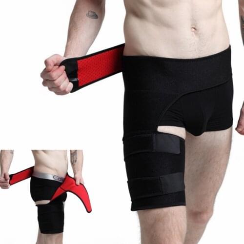 Elastic Stretchy Hip Stabilizer Support Strap Thigh Protection Anti-muscle Straining Hip Protective Leg Brace Groin Belt