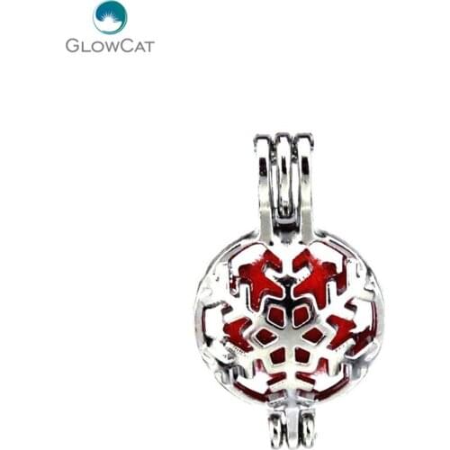 K443 5pcs/lot Silver Alloy 26mm Christmas Snowflake Xmas Pendant Fairytale Party Essential Oil Diffuser