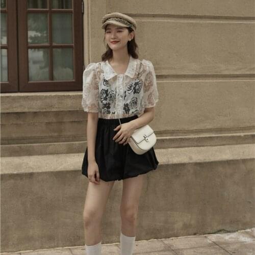 KUANGNAN Women's Short Shirts