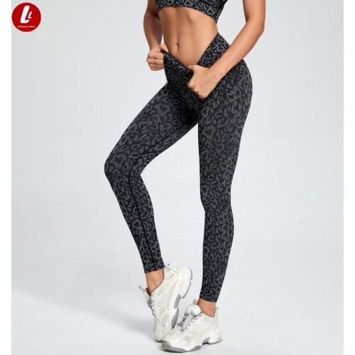 Leopard Prints Yoga Pants Seamless Leggings Sport Women Fitness High Waist Elastic Squat Proof GYM Joggers Booty Scrunch Tights