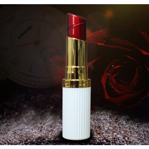 Fashion girl style Lipstick model cigarette lighter Creative open flame butane Inflatable smoking igniter woman gift (no gas)