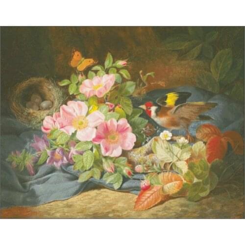 Flowers and birds Birds nest Cross Stitch Kits Needlework Crafts 14CT Unprinted Embroidery Top Quality Counted DIY Oil Painting