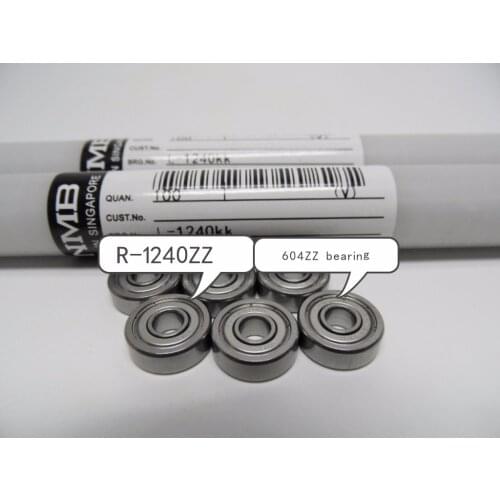 NMB Minebea 100PCS 604ZZ / R-1240ZZ deep groove ball bearings 4*12*4mm 604ZZ bearing R-1240zz The high quality