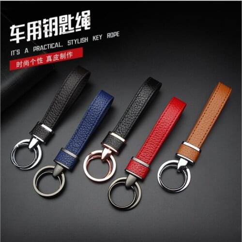 2020 New Fashion Keyring Metal Leather Key Car Bag Key Clip Hot Sale Key Chain Ladies Mens Keychain Handmade Accessories Gift