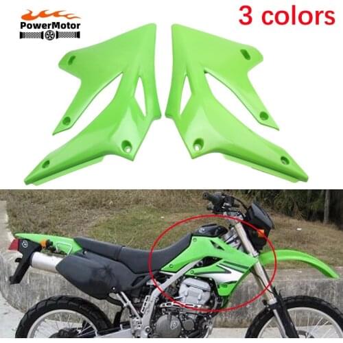 ABS Front Side Cover Fuel tank Body Plate Guard And Side Fairing Cowl 1 Pair for Kawasaki KLX250 KLX300 1993 - 2007 KLX 250 300