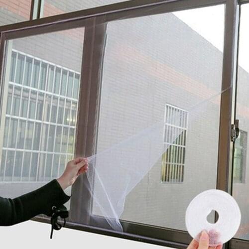 DIY Self-adhesive Mosquito Net White/Black Window Screen Mesh Anti-mosquito Window Screen Net For Household Living Room Window