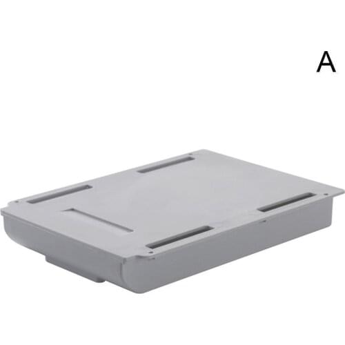 Drawer Hidden Storage Box For Office Table Desk Under Sundries Holder Stationery Paste Self-Adhesive Case Z4U4