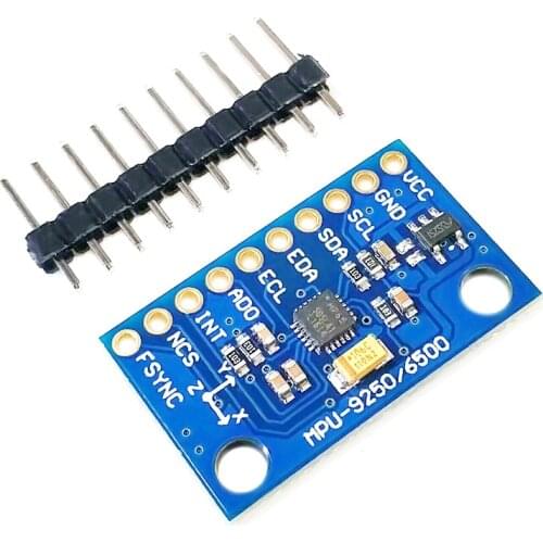 SPI/IIC GY-9250 MPU6500 MPU-9250 6-Axis 9-Axis 10DOF Attitude Gyro+Accelerator+Magnetometer Sensor Module MPU9250