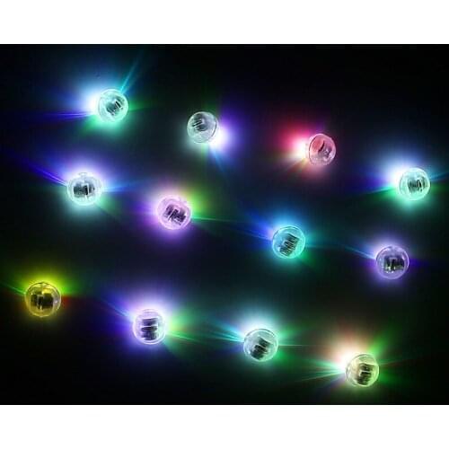 Glowing LED Balloon Lamp Outdoor Decoration Colorful Small Round Balloon Lamp Snow Lantern christmas Halloween Popular Style