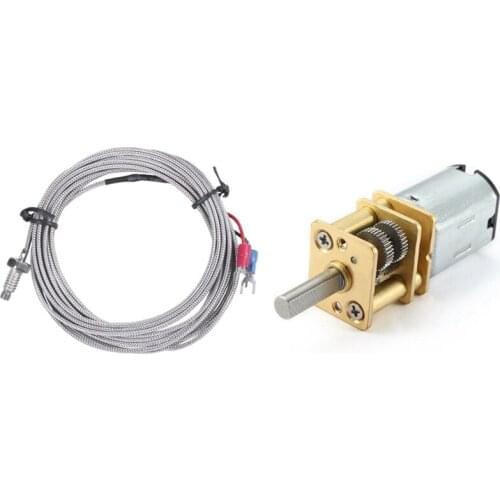 K Type Thermocouple Temperature Controller 0-400C Sensor Probe With DC 6V 10RPM Reduction Motor Mini Gear Box Motor