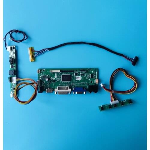 VGA+LCD+DVI+AUDIO Controller Board driver board kit monitor for 30pin M185XW01 1366(RGB)×768 LED DIY panel