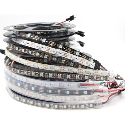 WS2815 (WS2812B updated,Dual Signal ) WS2812 RGB LED Strip Light Individually Addressable Tape Light 30 60 144 LEDs IP30 65 67