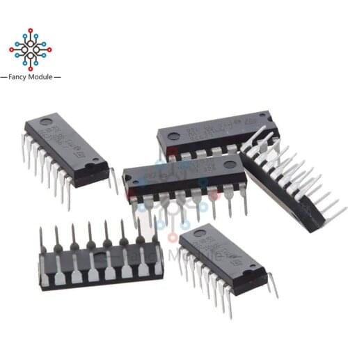 10PCS L293 L293D DIP DIP16 DIP-16 IC Motor Driver Drive Chip PAR PusH Pull 4 Four Channel Module IC Chips