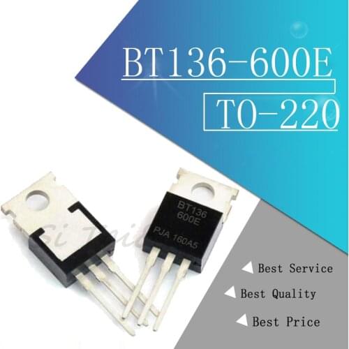 10PCS/lot BT136-600E BT136-600 TO-220 BT136 New original