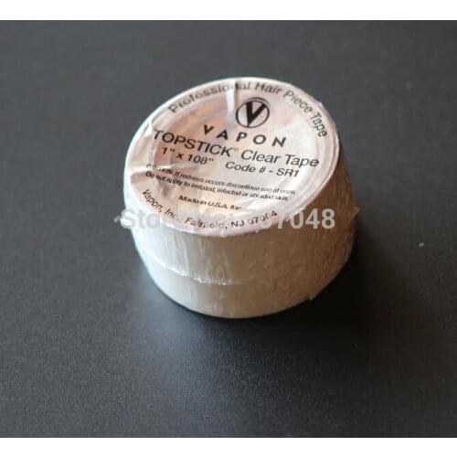 20 rolls x VAPON TOPSTICK CLEAR TAPE 1" x 108" super quality tape wig tape toupee adhesive tape