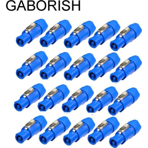 20pcs Blue NAC3FCA PowerCon 20A AC Cable Connector Power adapter