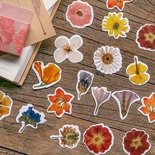 46pcs per box flower decoration sticker hot sell decoration packing DIY Scrapbooking School Supplies 4CM