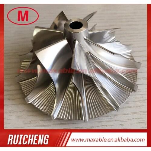 57.07/85.80mm 7+7 blades Turbo milling/aluminum 2618/billet compressor wheel Nose diameter:14.50mm