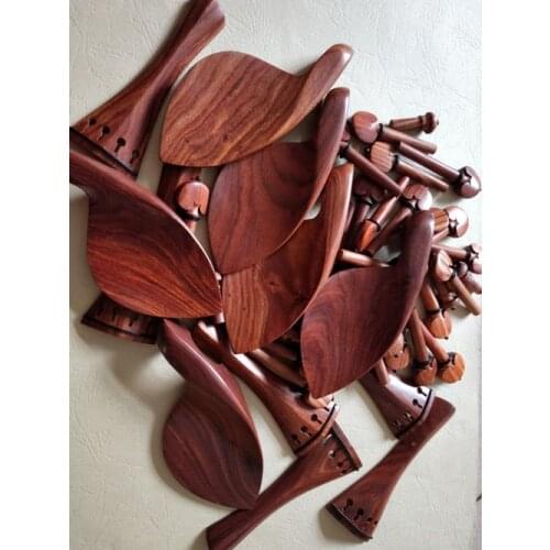 6 set new rosewood Violin parts 4/4, tailpiece, chinrest, pegs, endpin