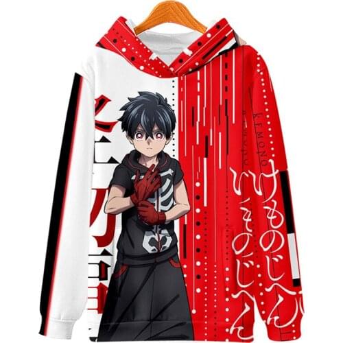 Anime New Kemono Jihen Kusaka Kabane Hoodie Clothing Fashion Tademaru Shiki Men Women Coat Jacket Cosplay Sweatshirts