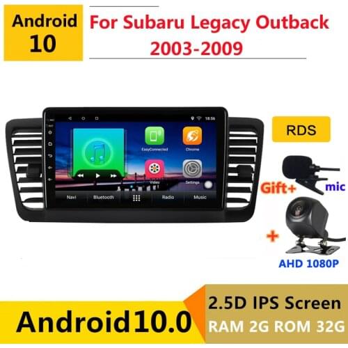 Android 10.0 car radio auto stereo for Subaru Outback 3 Legacy 4 2003 - 2009 navigation GPS DVD Multimedia Player