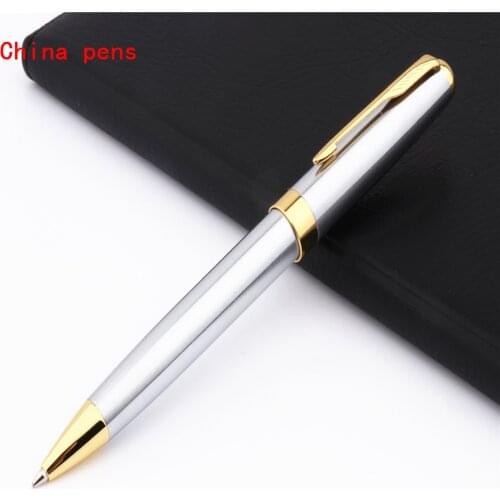 Baoer 388 Stainless steel Business Office Medium Nib Ballpoint Pen New