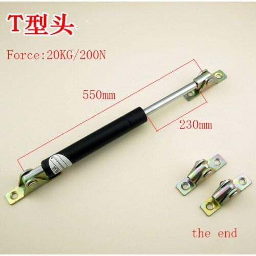 Free shipping 550mm central distance, 230 mm stroke, pneumatic Auto Gas Spring, Lift Prop Gas Spring Damper