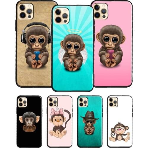 Monkey Gorilla Ape Baby Case For iPhone SE 2020 X XR XS Max 8 7 Plus 12 Pro Max Case For iPhone 11 Pro Max 12 mini