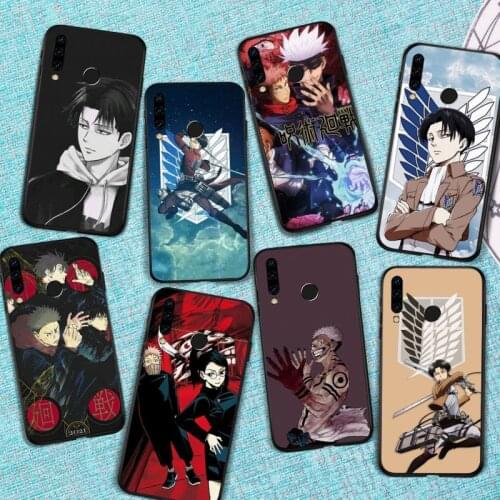 Attack on Titan jujutsu kaisen Anime Phone Case For Huawei Honor view 7a5.45inch 7c5.7inch 8x 8a 8c 9 9x 10 20 10i 20i lite pro