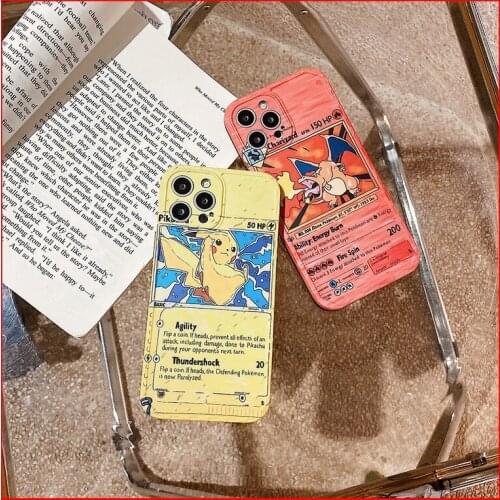 Pokemon Phone Case for IPhone 7 / 8 / Plus / X / XS / XR / XS Max / 11 / 12 / Pro /Cute Cartoon Anti-fall Silicone Case