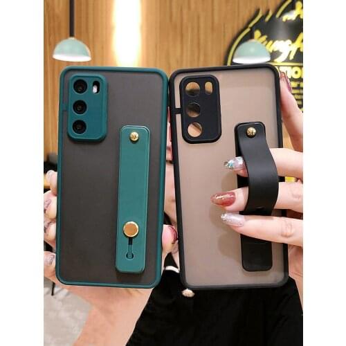 SoCouple Case For Redmi Note 9 9s 8 Pro 10 9A 9C Case For Xiaomi 10 Lite PocoX3 9 8 9t Pro Wrist Strap Phone Holder Stand Cover