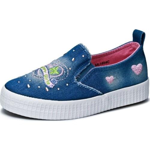 #27#29#31 Kids Shoes Girls Shoes Sneakers For Girls Breathable Denim Girl Shoes Children Sneakers Children Shoes ML1854
