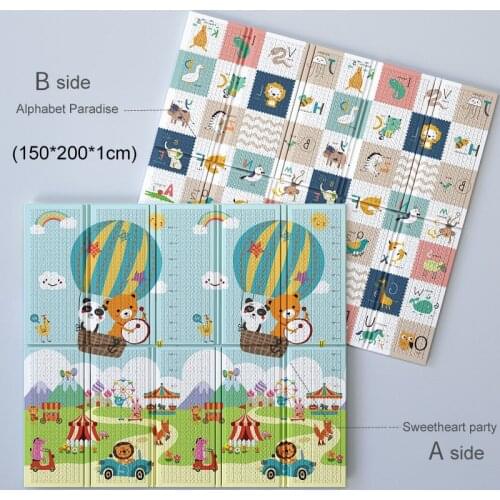 Childrens toddler mat Baby climbing mat Child safety protective carpet kid pattern durable cushion Baby play mat Foldable