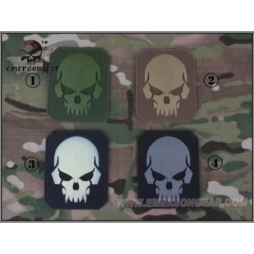 EMERSON PVC Patch Skull Tactical Military EM5550