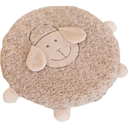 Ins Hot Lamb Chair Seat Mat Stuffed Sponge Filling Winter Keep Warm Office Chair Mat Nordic style Sheep Carpet Girlfriend Gift