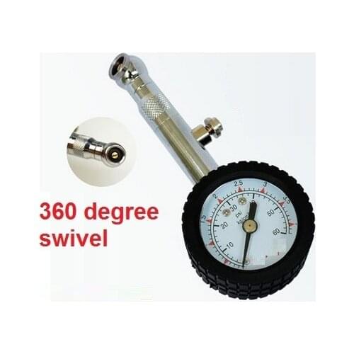 Tire pressure gauge tyre pressure monitor with tire exhaustion outgassing valve