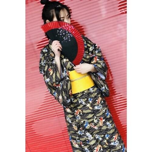 Kimono Yukata Women Japanese Traditional Dress Kimonos Costume Geisha Japanese Cosplay Female Obi Japanese Kimono Yukata FF2050