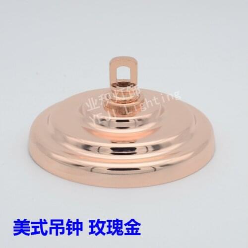 Rose Gold Rings Heavy crystal chandeliers ceiling rose 150mm ceiling plate lamp base American ceiling bell Lighting Accessories