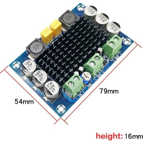 KYYSLB 100W High Power Amplifier Board DC12-24V Digital Audio Amplifier Board XH-M542 Mono TPA3116D2 Amplifier 100dB