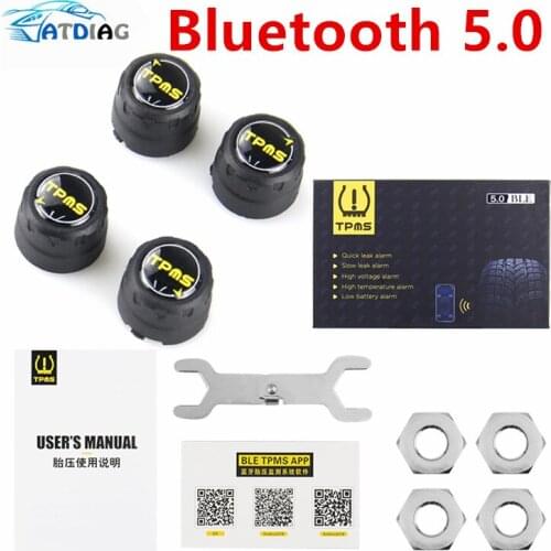 Best Sensors Bluetooth 5.0 Car External Sensor TPMS Tire Pressure Monitoring System BLE TPMS Low Energy For Android and IOS
