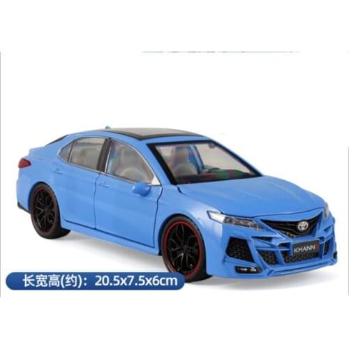 1: 24 Toyota Camry Alloy Car Model Return Force Acousto-optic Toy Six Door Childrens Toy Boy Birthday Present for New Year