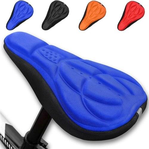 3D Soft Seat Cover MTB Mountain Bike Cycling Extra Comfort Ultra Soft Silicone Gel Pad Cushion Cover Bicycle Saddle Seat