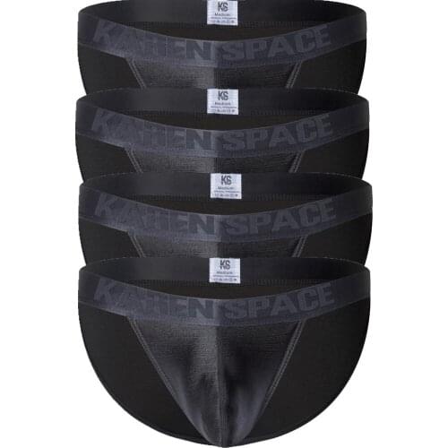 4Pcs Sexy Men Underwear Briefs Men Stylish Knickers Elastic Gay Underwear Bulge Pouch Mens Sexy Underwear S M L XL