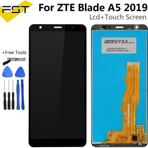 5.45''For ZTE Blade A5 2019 LCD Display+Touch Screen Digitizer Assembly For ZTE A5 2019 Mobile Phone Spare Parts+Tools