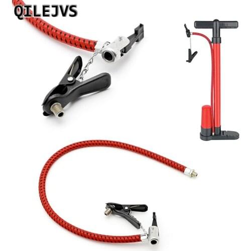 QILEJVS Bike Tyre Hand Air Pump Inflator Hose Replacement Tube Rubber For Tire