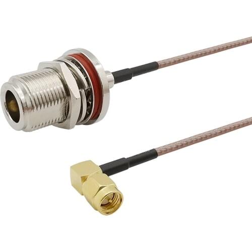 SMA Male Plug Right Angle Switch N Female Bulkhead RG316 Pigtail Cable SMA to N Type RF Coaxial Cables Jumper Cable 1-10M