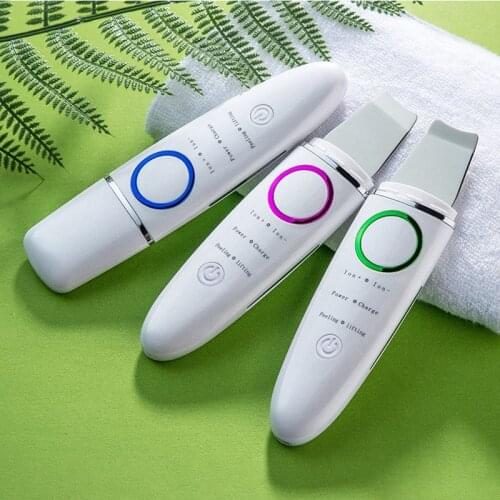 Ultrasonic Skin Scrubber to Remove Blackheads and Beauty Equipment to Introduce Ion Pore Cleaner Reduce Wrinkles Facial Tool